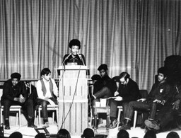 This Black Power meeting took place during the 1969 Black Students Strike.