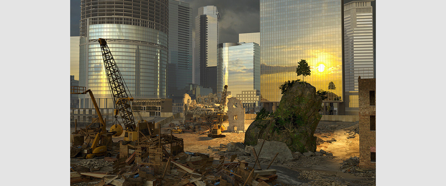 A cityscape created by Portlock.