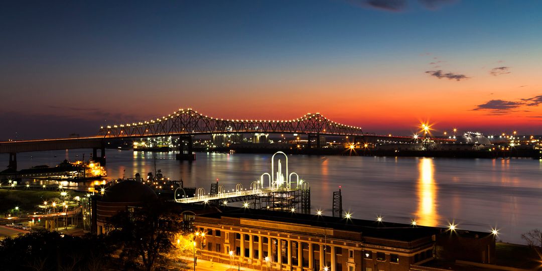 Night time in Baton Rouge, LA