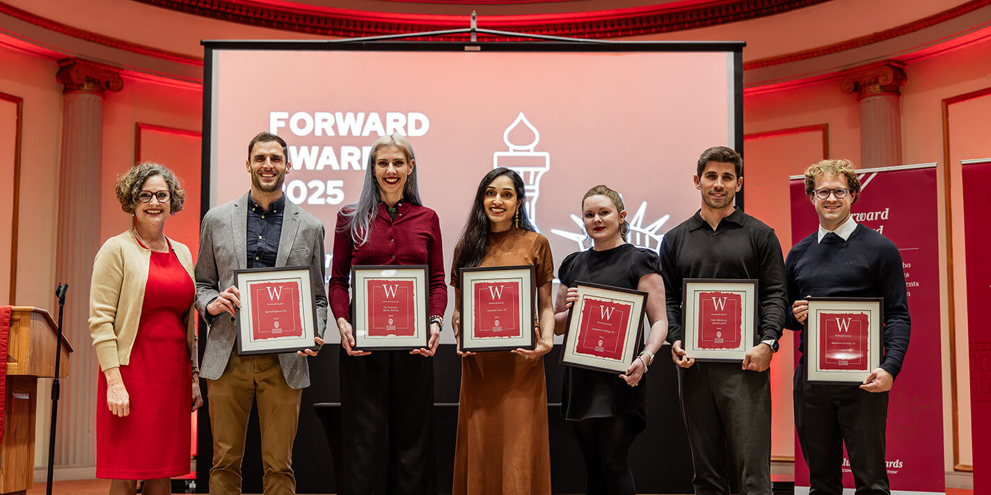 Sarah Schutt, Jacob Kushner, Liz Dennett, Faatima Khan, Stephanie Phillips, Kyle Nakatsuji, and Matthew Conway // Photo by Lynette Yahn