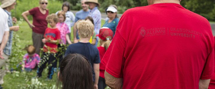 Alumni with their grandkids at UW-Madison Grandparents University.