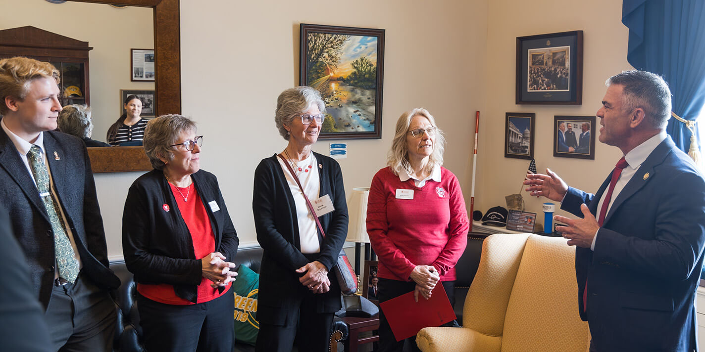 Congressman Tony Wied (R) meet with alumni and friends of the university during UW-Madison Day in Washington DC
