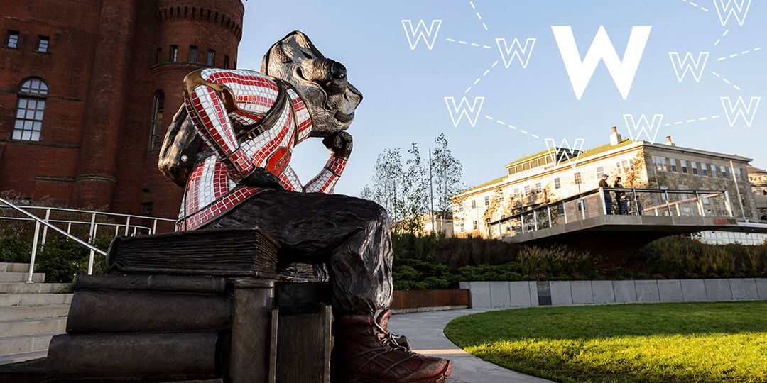 Well Red Bucky at Alumni Park