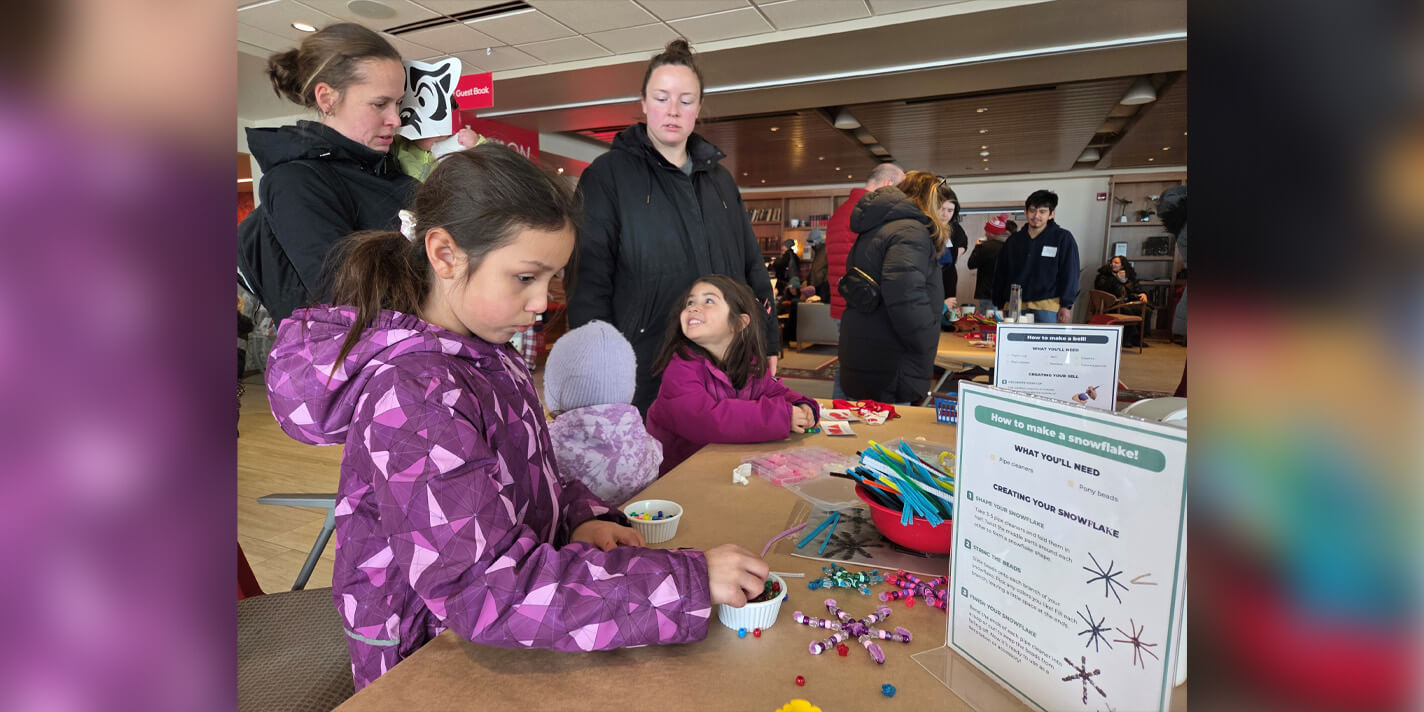 Children doing crafts