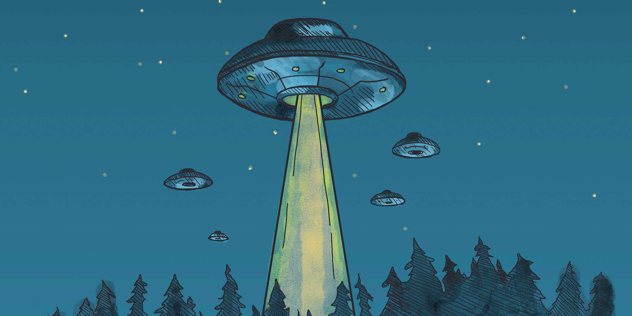 Illustration of a UFO